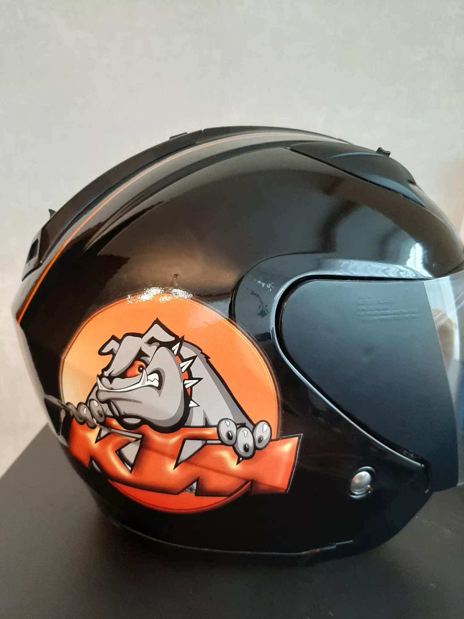Avant Full Covering Casque Harley côté droit