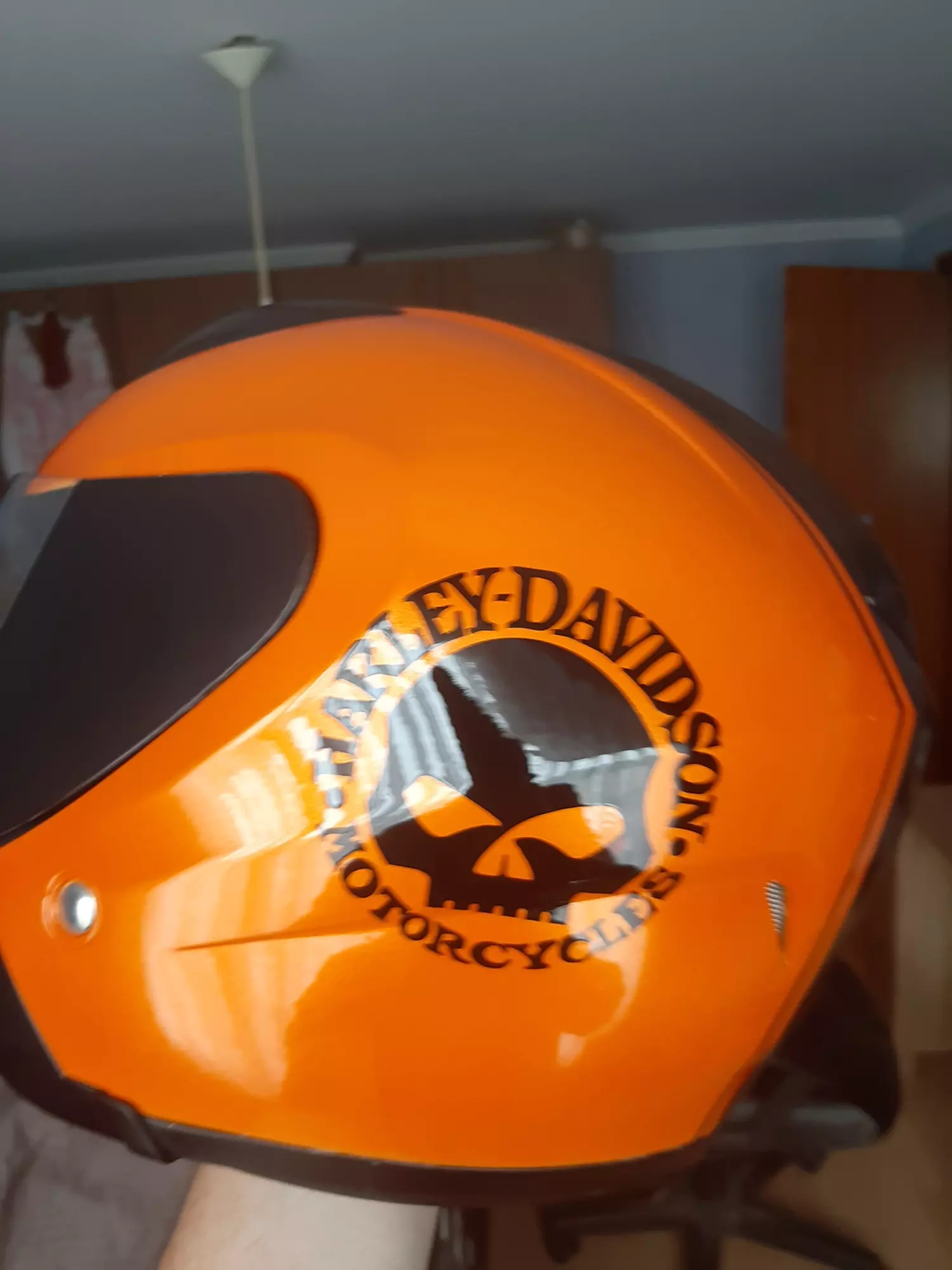 Avant Full Covering Casque Harley côté gauche