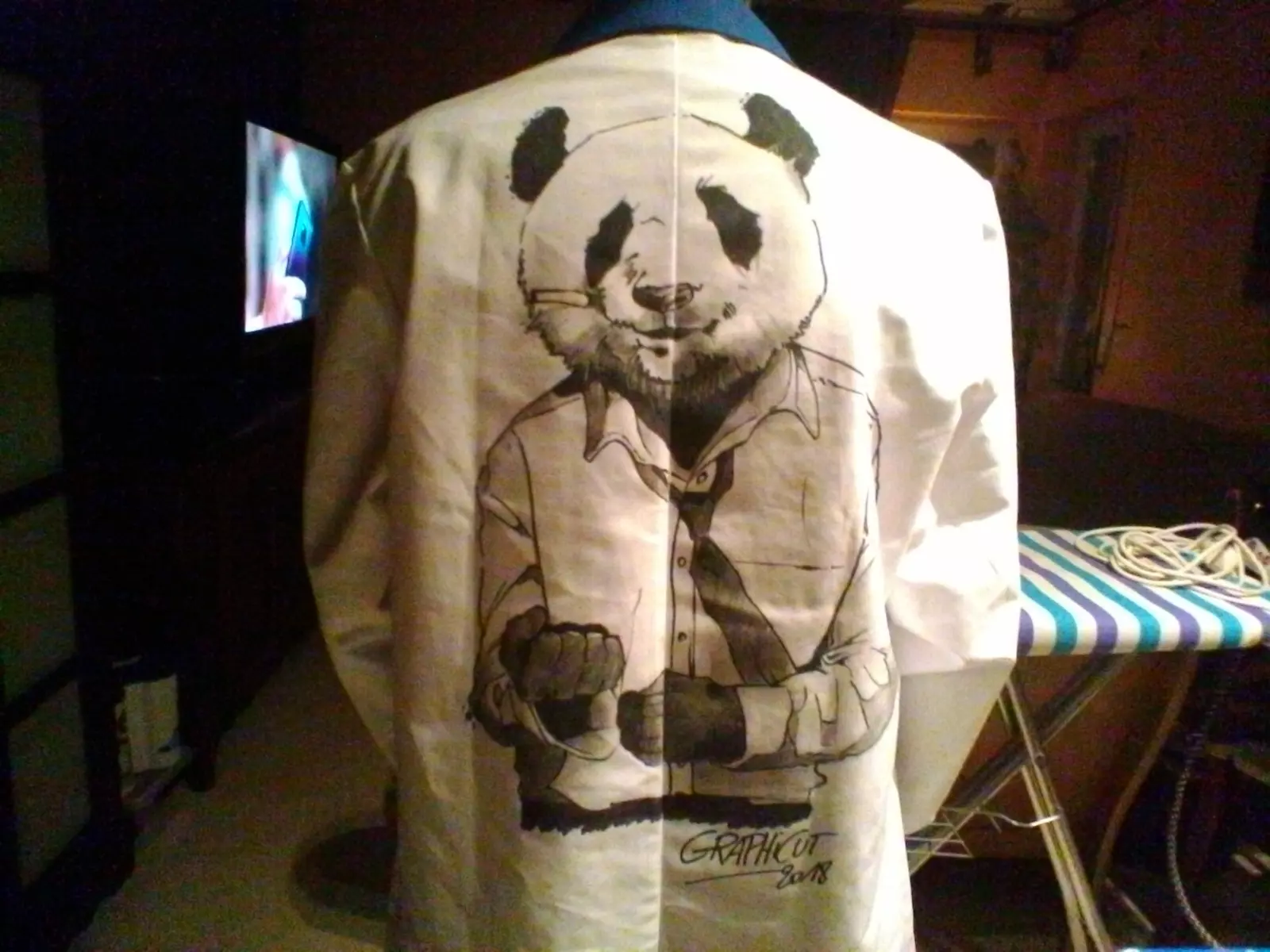 Tablier Panda chic vue 2
